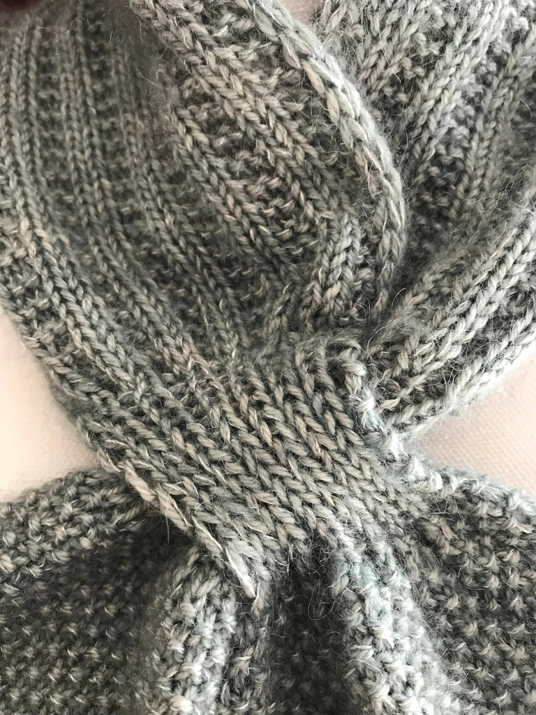 Beige "leaves" scarf