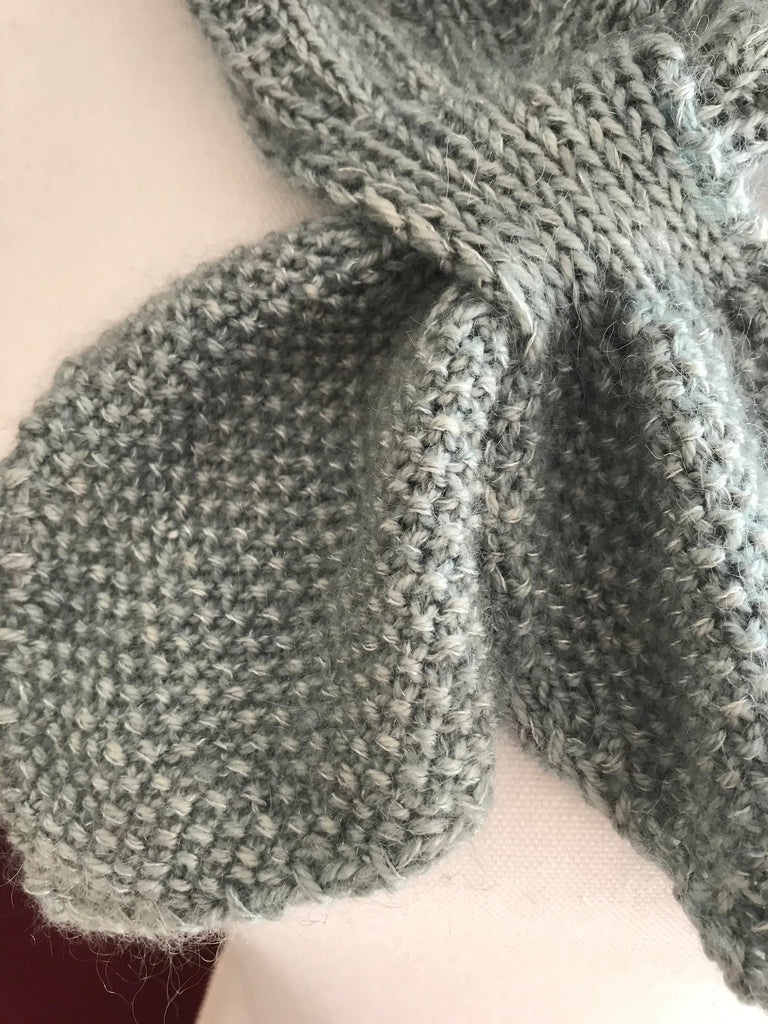 Beige "leaves" scarf